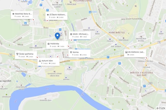 Prodej, Byt 3+1, Klášterec nad Ohří