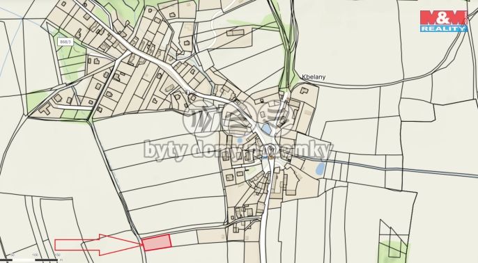 Prodej, Pozemek k bydlení, Kbelany