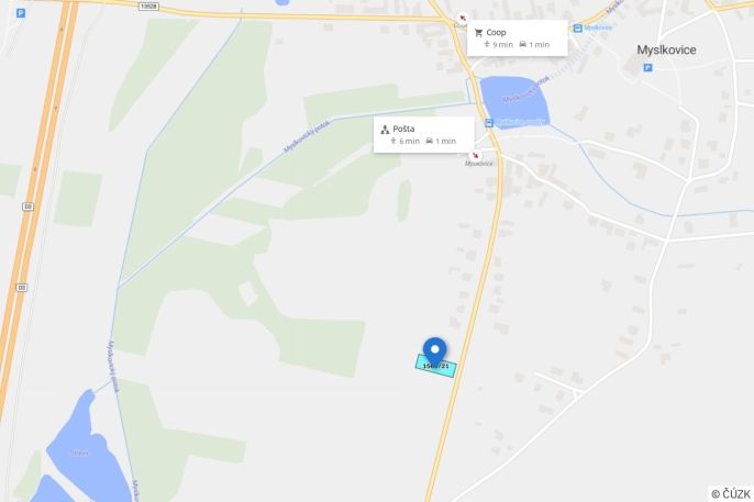 Prodej, Pozemek k bydlení, Myslkovice