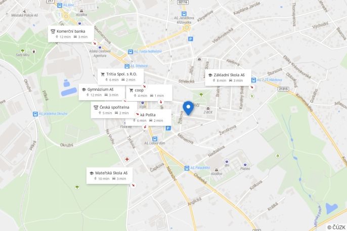 Prodej, Byt 1+1, Aš