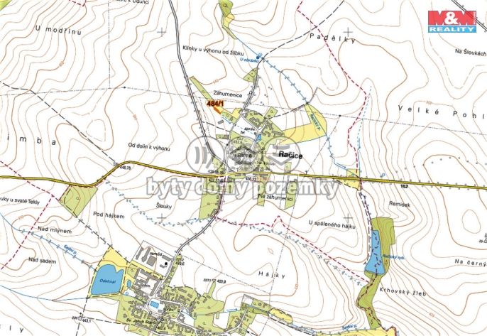 Prodej, Vodní plocha, Račice