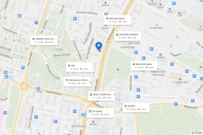 Pronájem, Byt 2+1, Most