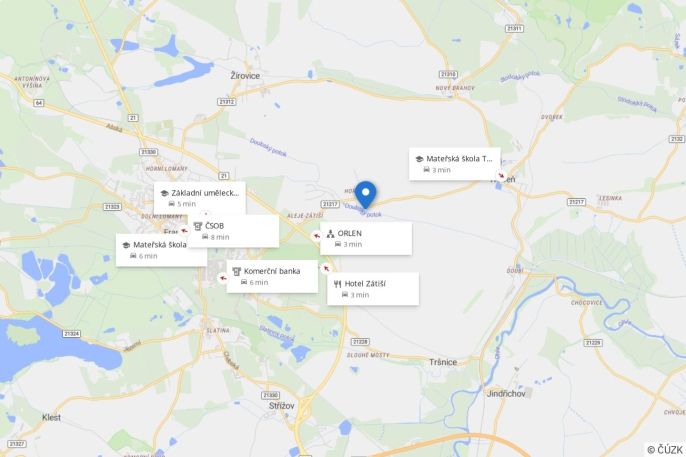 Prodej, Pozemek k bydlení, Třebeň