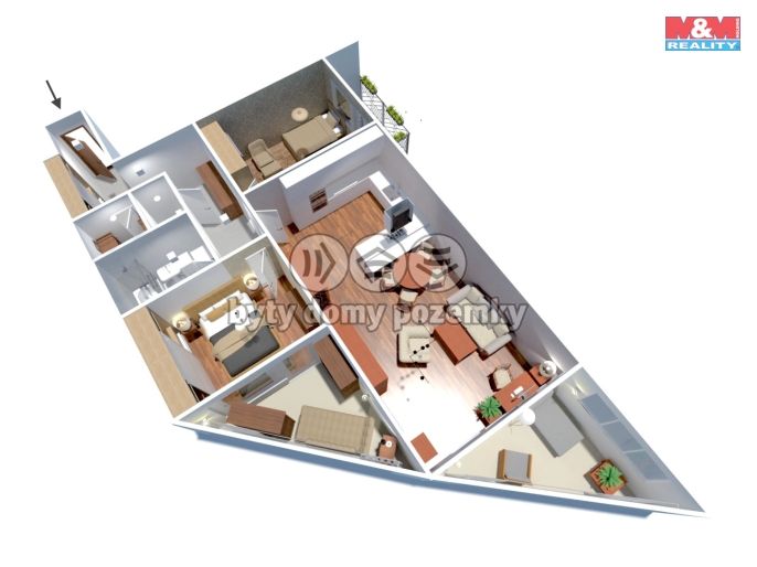 Prodej, Byt 3+kk, Praha