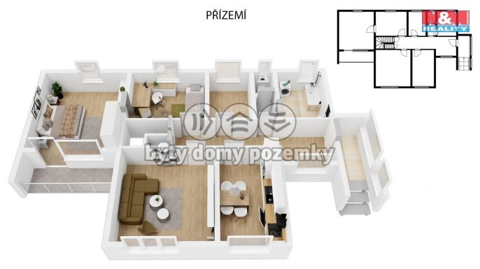 Pronájem, Rodinný dům, Přistoupim