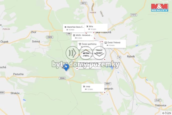 Prodej, Pozemek k bydlení, Česká Třebová