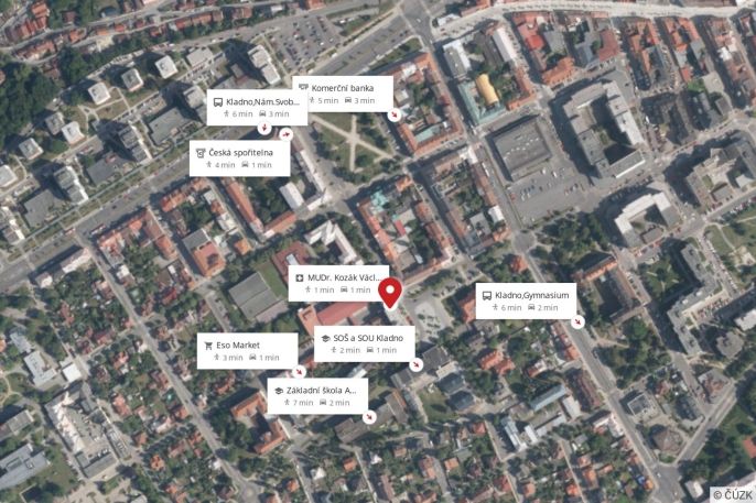 Pronájem, Byt 1+1, Kladno