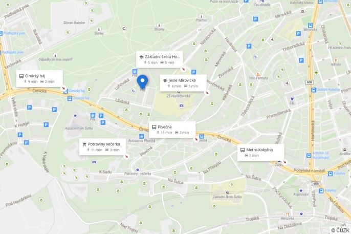 Pronájem, Byt 2+kk, Praha