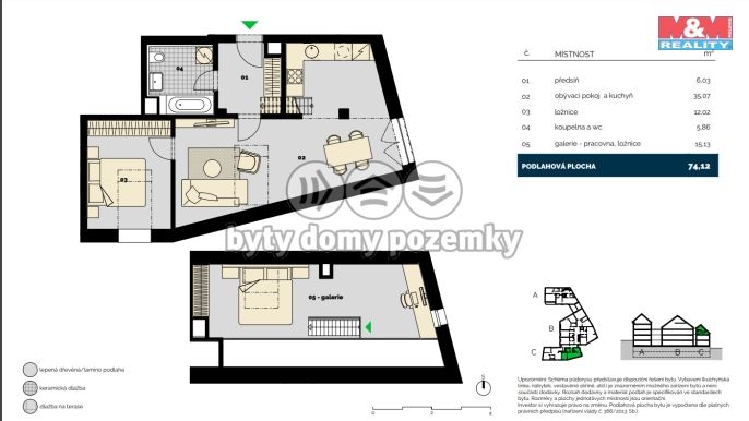 Prodej, Byt 3+kk, Praha