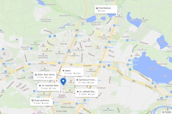 Prodej, Byt 1+1, Plzeň
