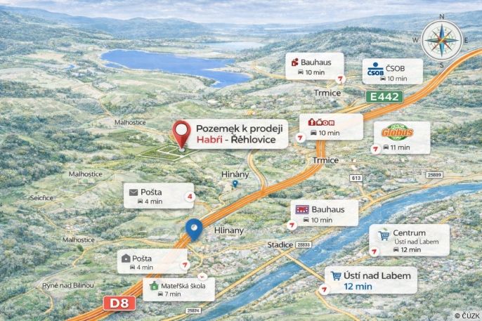 Prodej, Pozemek k bydlení, Řehlovice