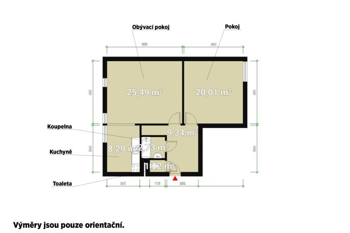 Pronájem, Byt 2+1, Přimda
