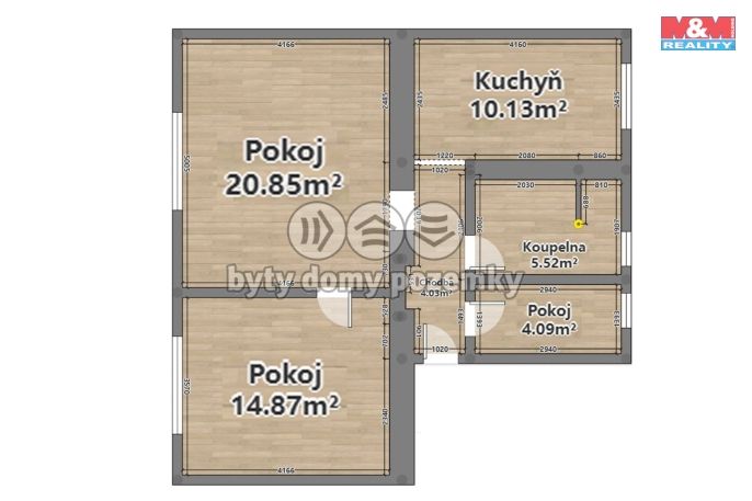 Prodej, Byt 3+kk, Pardubice