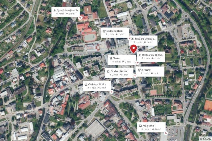 Pronájem, Obchod a služby, Jeseník