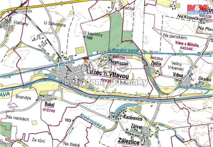 Prodej, Pozemek k bydlení, Lužec nad Vltavou