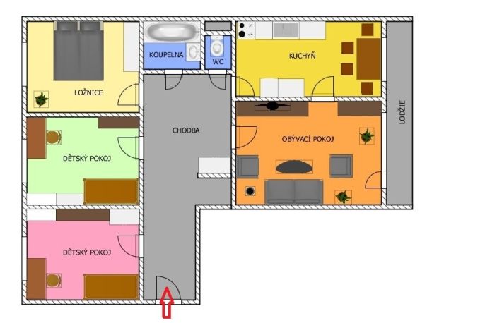 Prodej, Byt 4+1, Čáslav