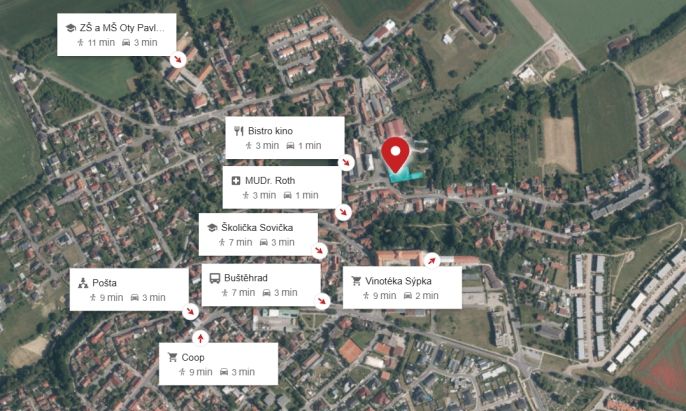 Prodej, Obchod a služby, Buštěhrad