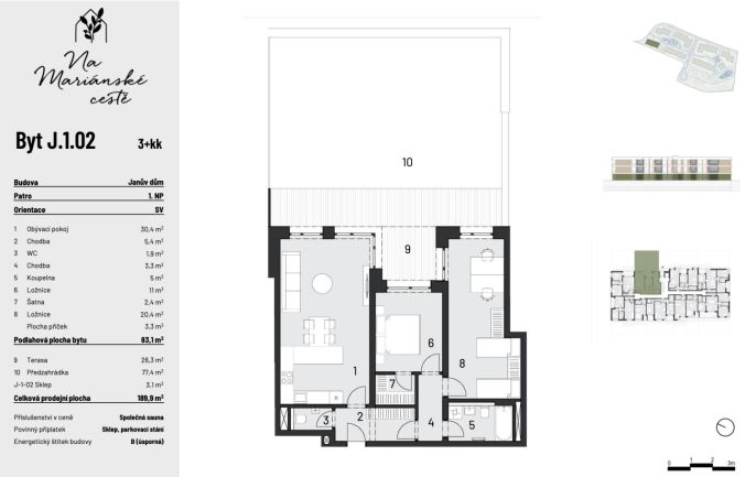 Prodej, Byt 3+kk, Brandýs nad Labem-Stará Boleslav