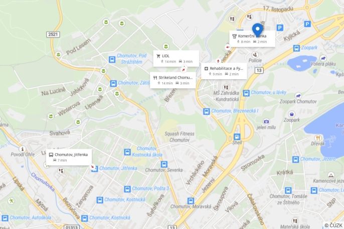 Pronájem, Byt 2+1, Chomutov