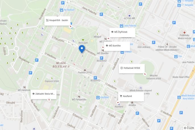 Pronájem, Byt 2+1, Mladá Boleslav