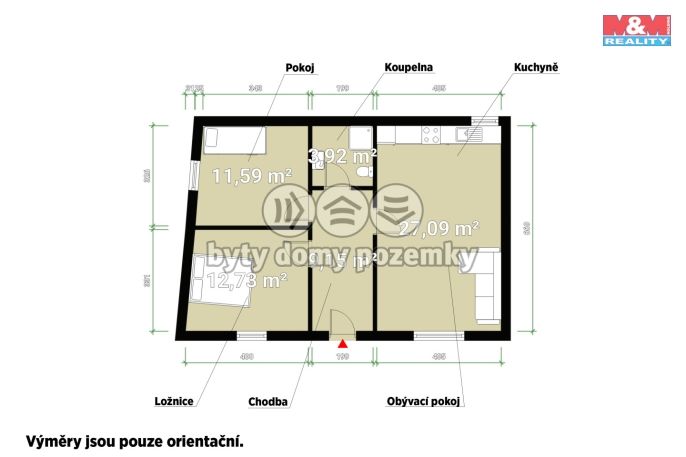 Prodej, Byt 3+kk, Chrást
