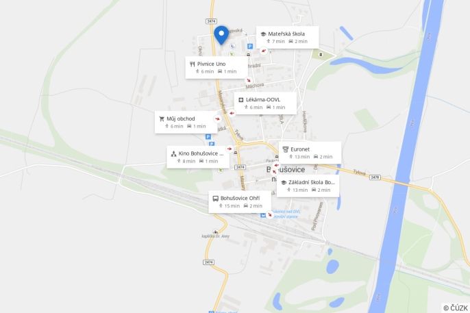 Prodej, Byt 2+1, Bohušovice nad Ohří