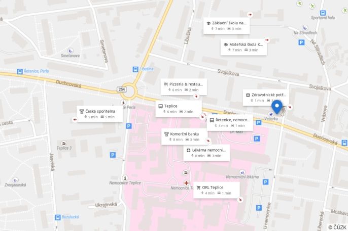 Pronájem, Byt 3+1, Teplice