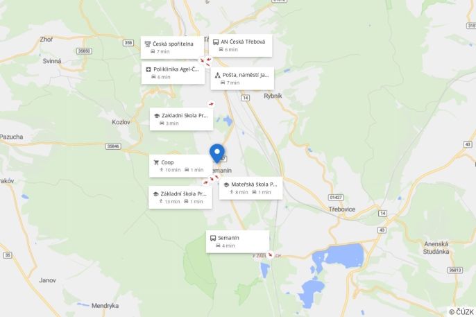 Prodej, Pozemek k bydlení, Semanín