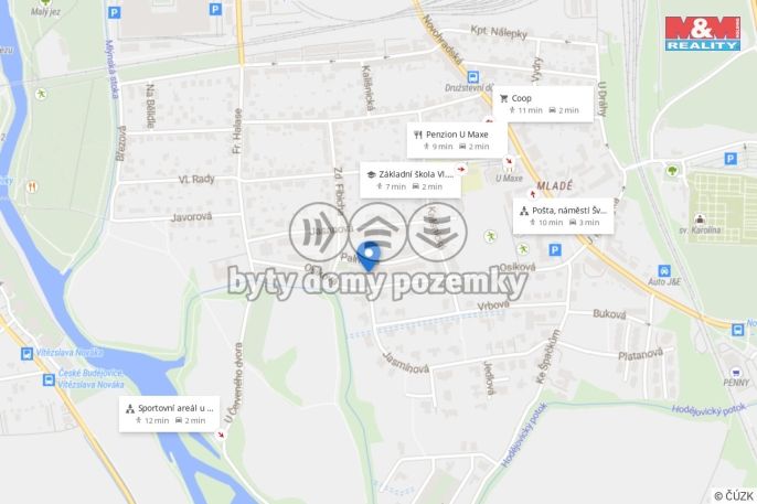 Pronájem, Byt 2+1, České Budějovice