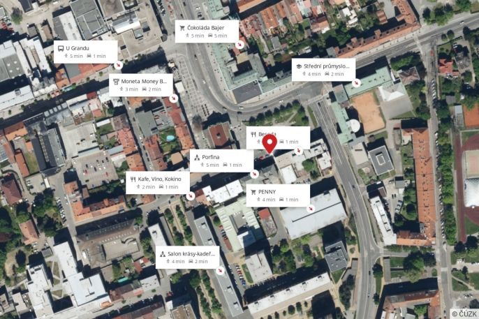 Pronájem, Obchod a služby, Pardubice