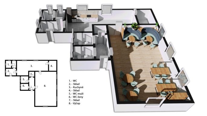 Pronájem, Restaurace, stravování, Kostelec nad Orlicí