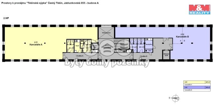 Pronájem, Kancelářský prostor, Český Těšín
