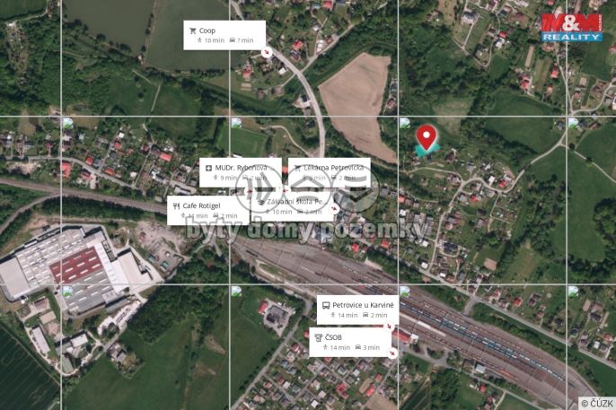 Prodej, Pozemek k bydlení, Petrovice u Karviné