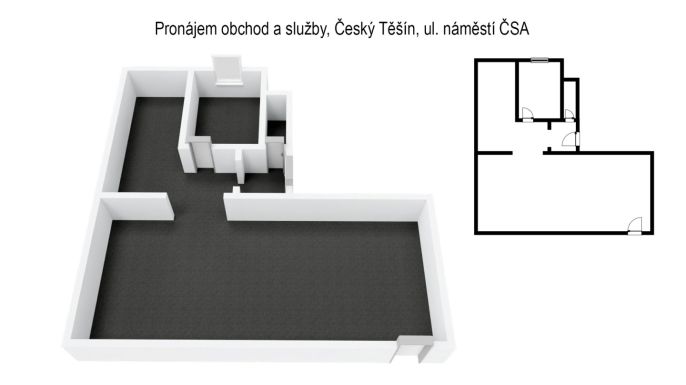 Pronájem, Obchod a služby, Český Těšín
