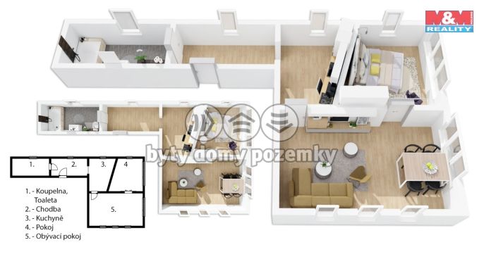 Prodej, Byt 2+1, Praha