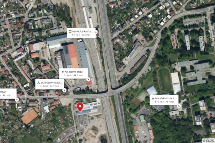 Pronájem, Sklad, Pardubice