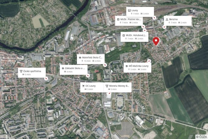 Pronájem, Byt 2+1, Louny