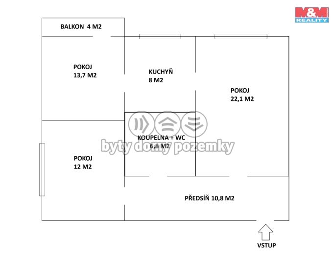 Prodej, Byt 3+1, Orlová