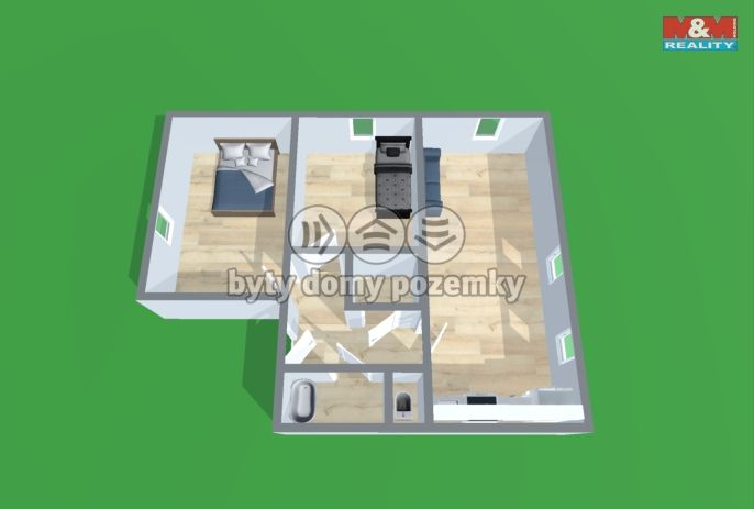 Prodej, Byt 3+1, Bečváry