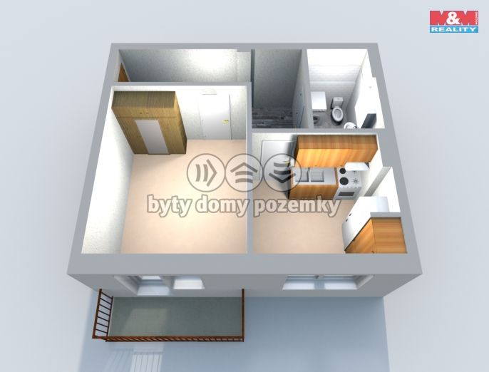 Prodej, Byt 1+1, Ralsko