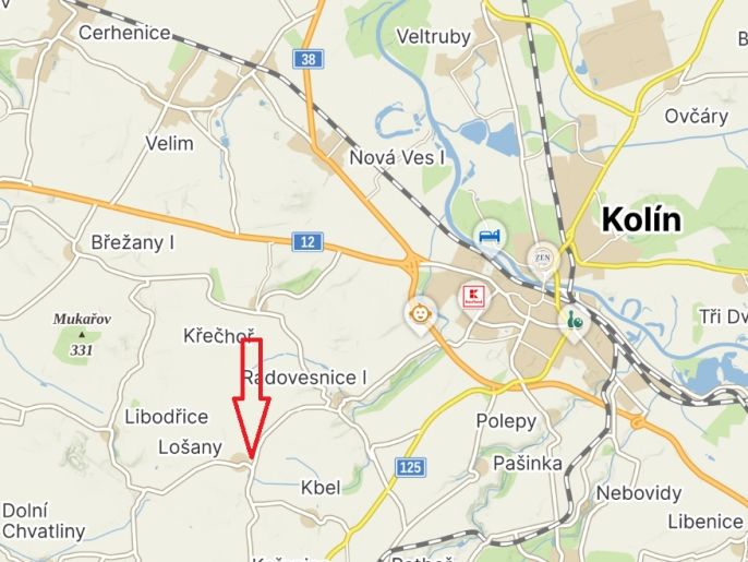 Prodej, Byt 1+kk, Lošany