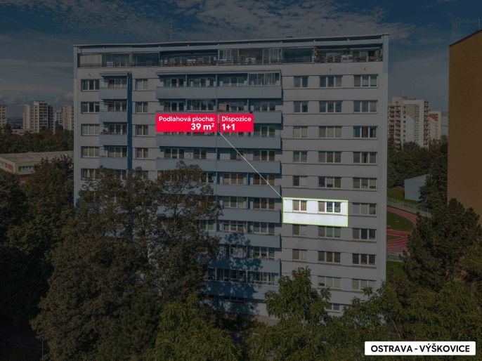 Prodej, Byt 1+1, Ostrava