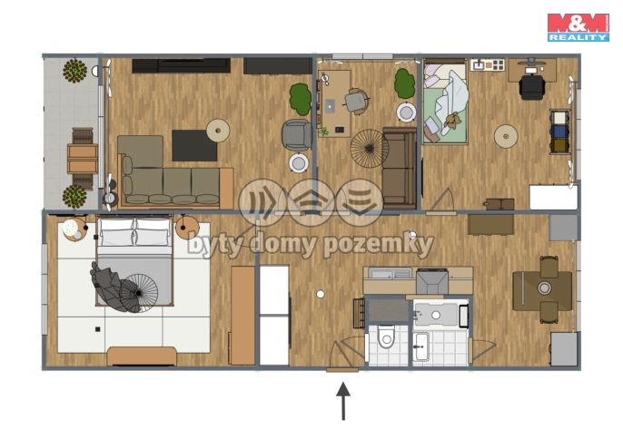 Pronájem, Byt 4+1, Jirkov