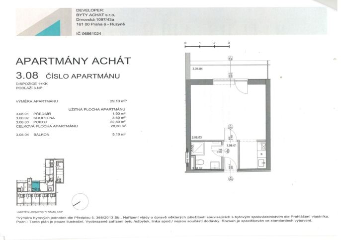 Prodej, Byt 1+kk, Janov nad Nisou