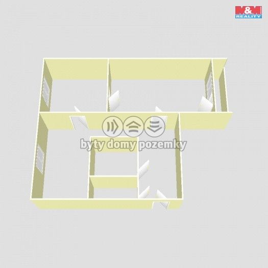 Prodej, Byt 2+1, Bílina