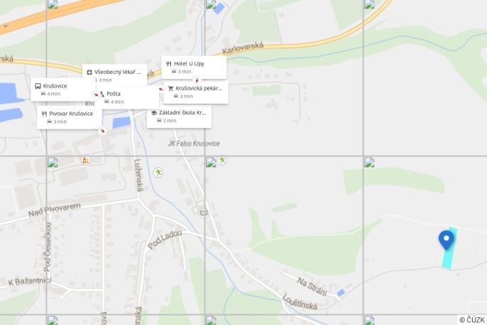 Prodej, Pozemek k bydlení, Krušovice