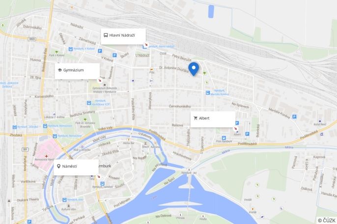 Pronájem, Byt 2+1, Nymburk