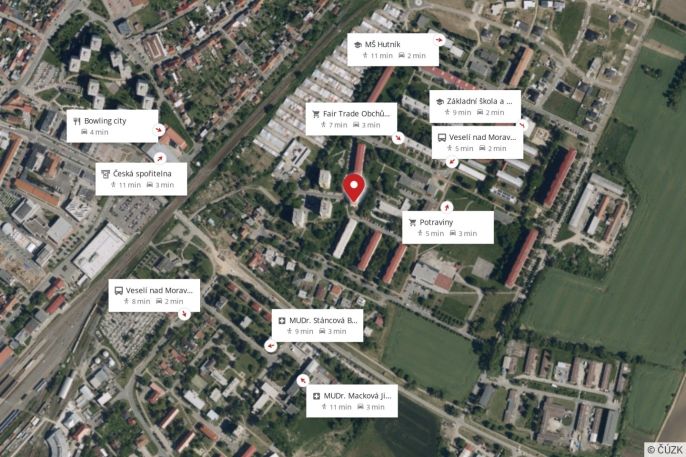 Prodej, Byt 2+1, Veselí nad Moravou