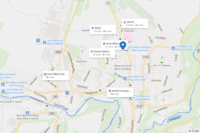 Pronájem, Byt 1+kk, Nové Město nad Metují