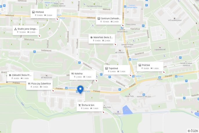 Pronájem, Byt 2+kk, Praha